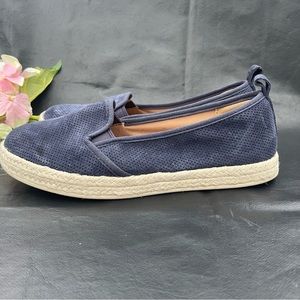Clarks Collection Soft Cushion Women’s 7 Blue Suede Shoes